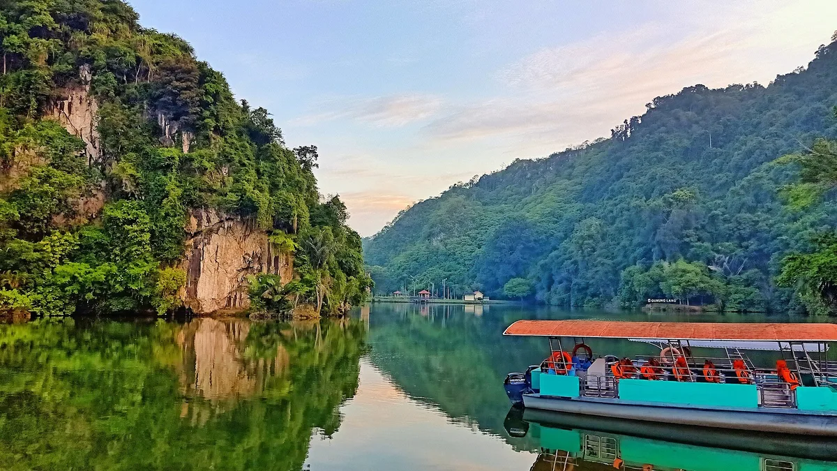Gunung Lang Recreational Park in Ipoh, Malaysia