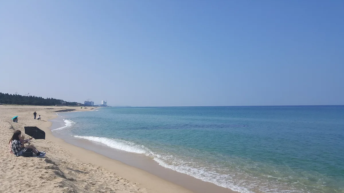 Anmok Beach in Gangneung, South Korea