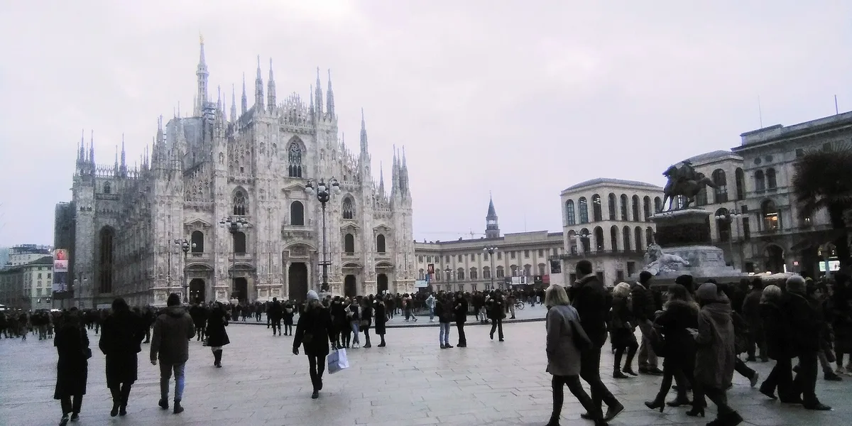 Piazza del Duomo in Milan, Italy