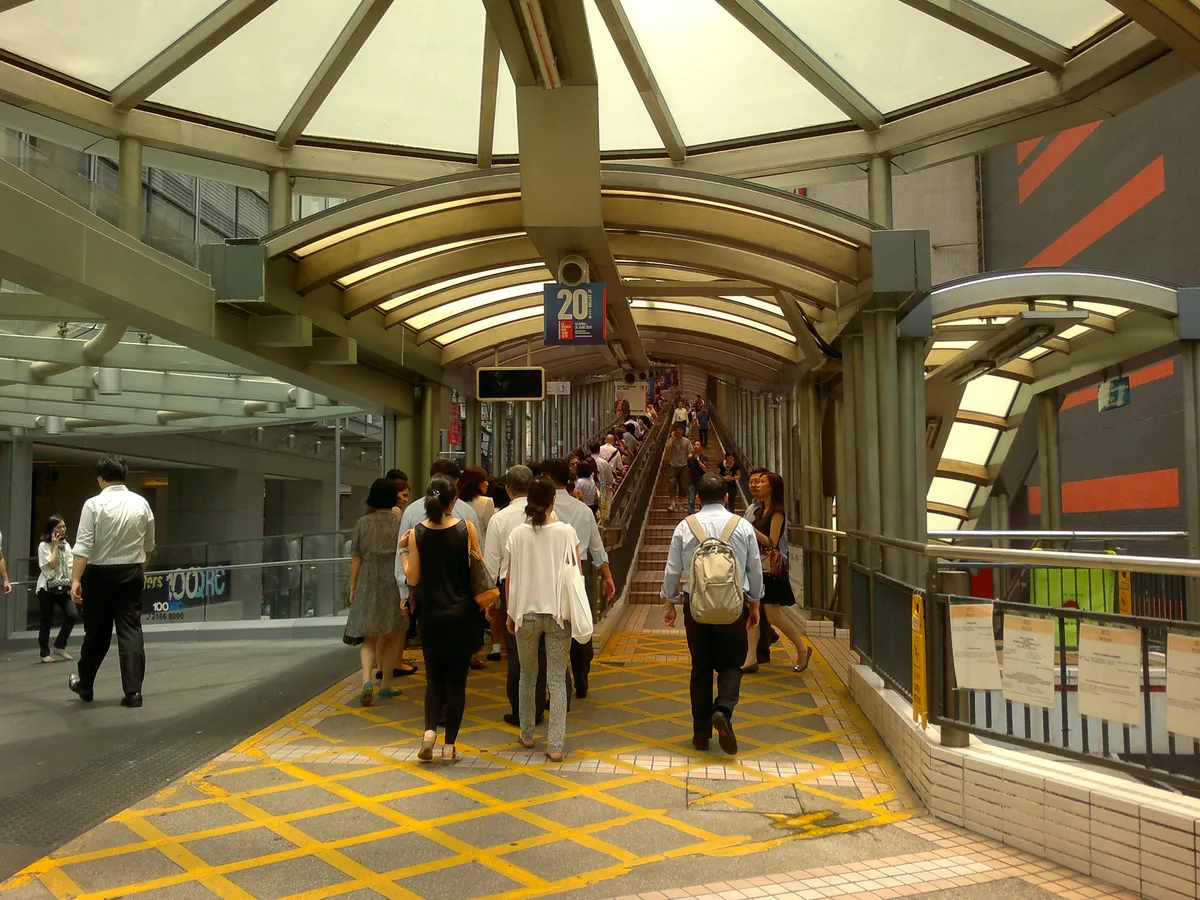 Escaleras Mecánicas Central-Mid-Levels en Central, Hong Kong