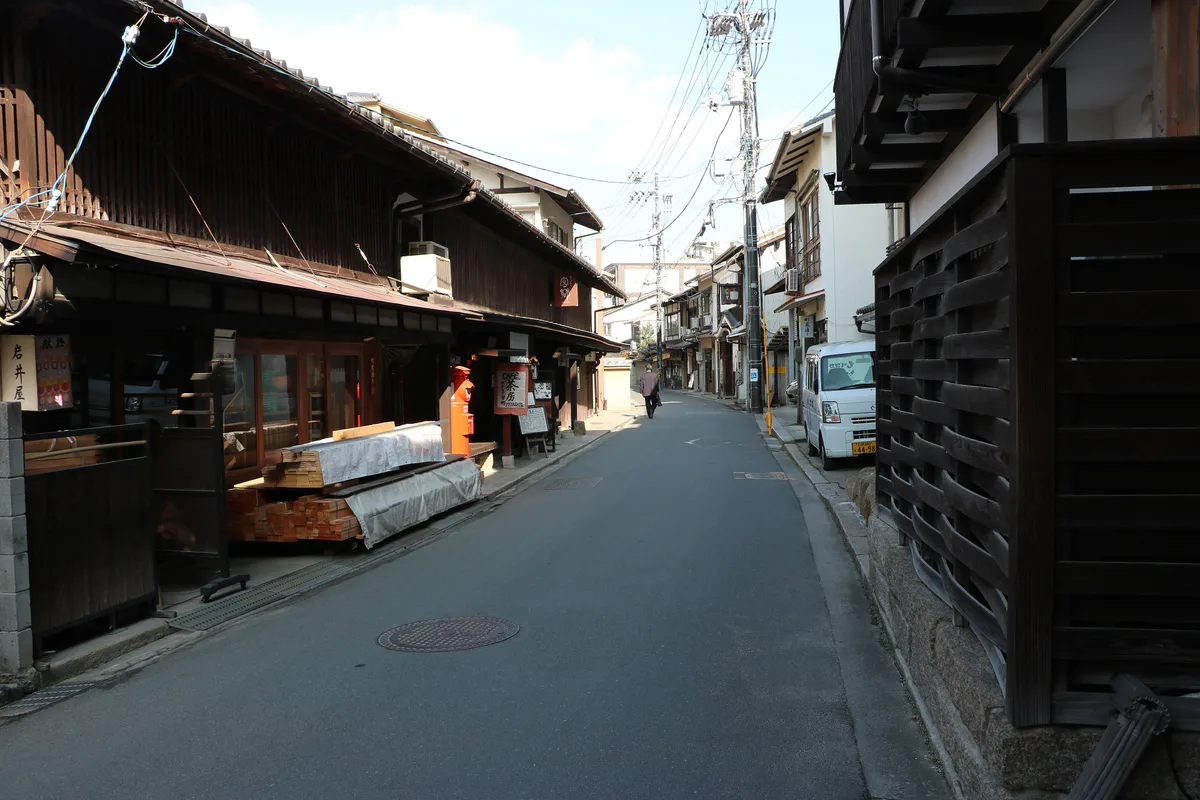 Machiya Street in Hiroshima, Japan