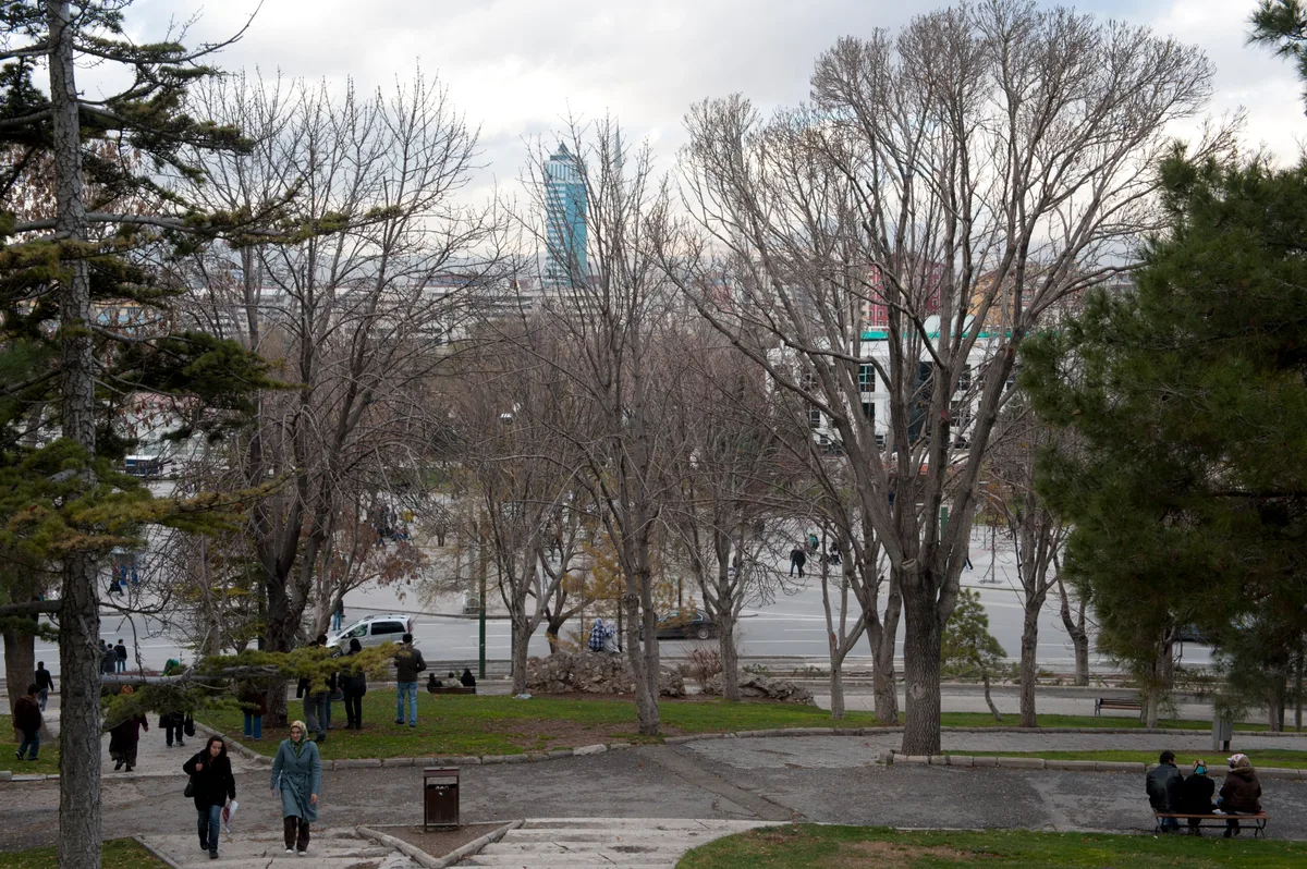 Alaaddin Hill Park in Konya, Turkey