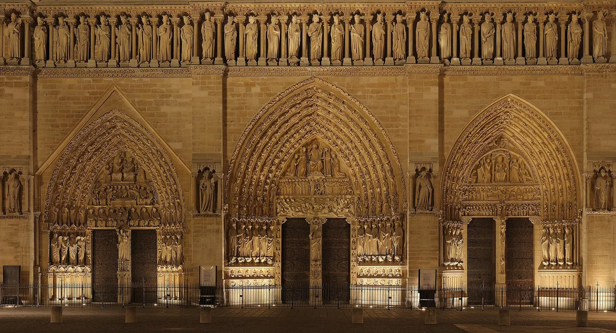 Notre-Dame Cathedral of Paris in Paris, France
