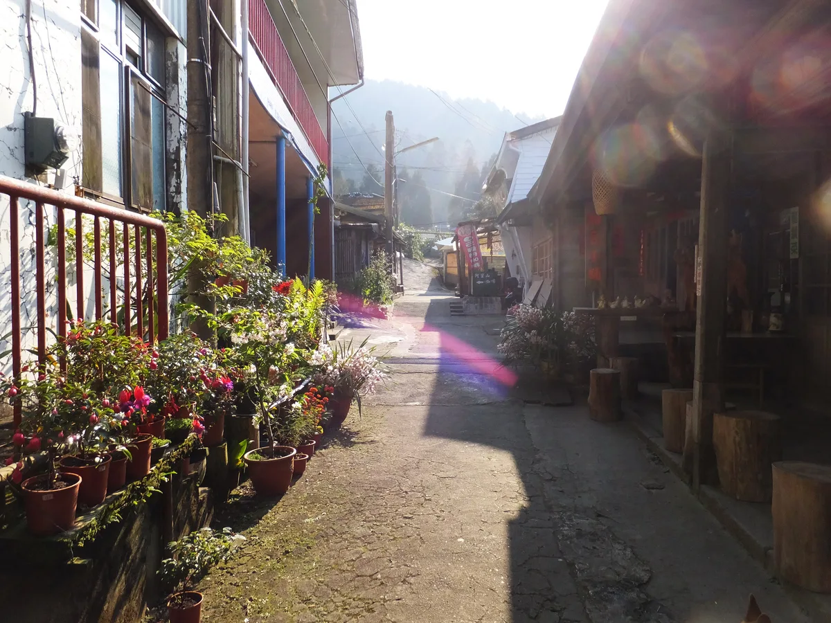 Fenqihu Old Street in Alishan, Taiwan