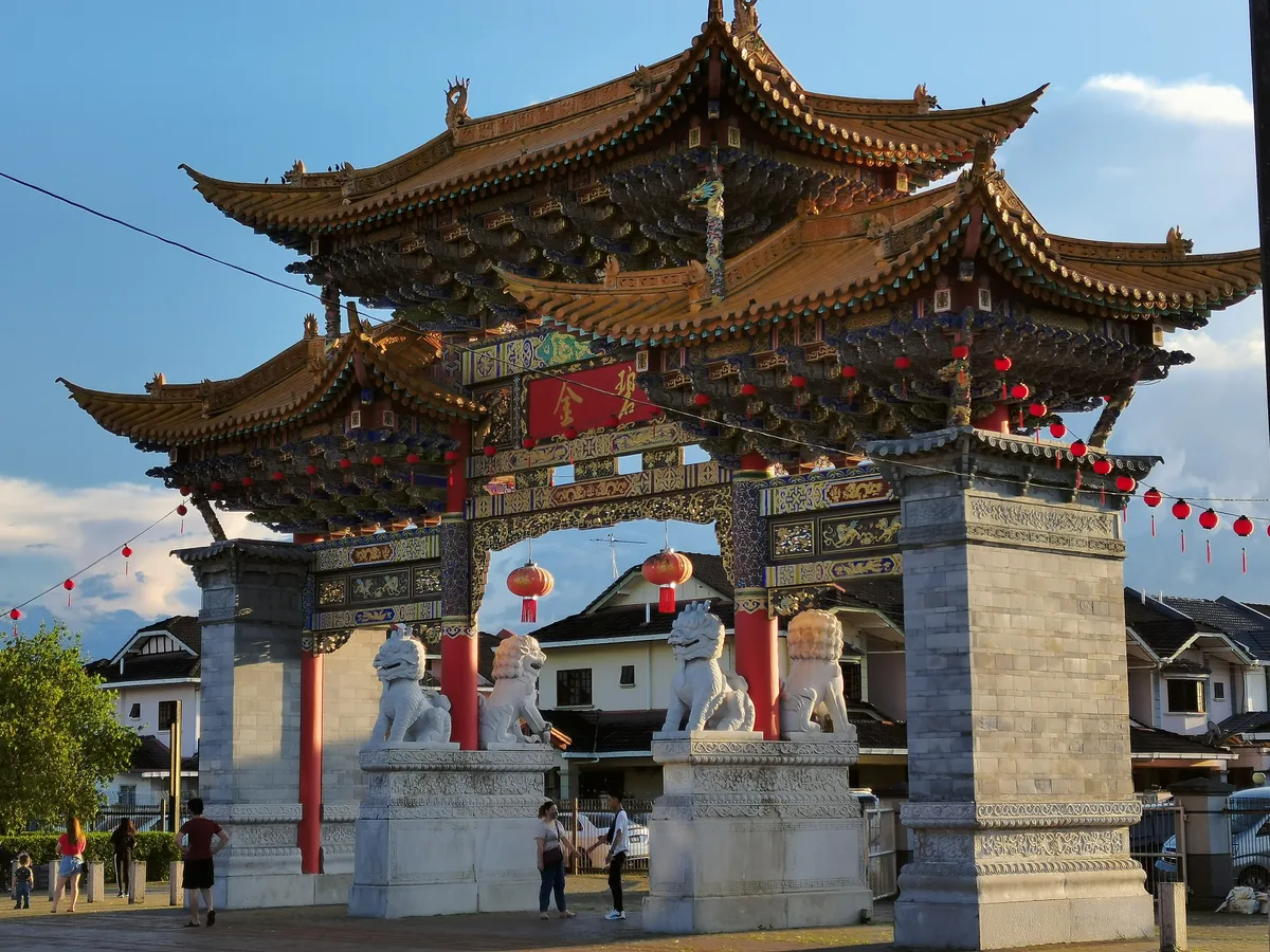 Malaysia-China Friendship Park in Kuching, Malaysia
