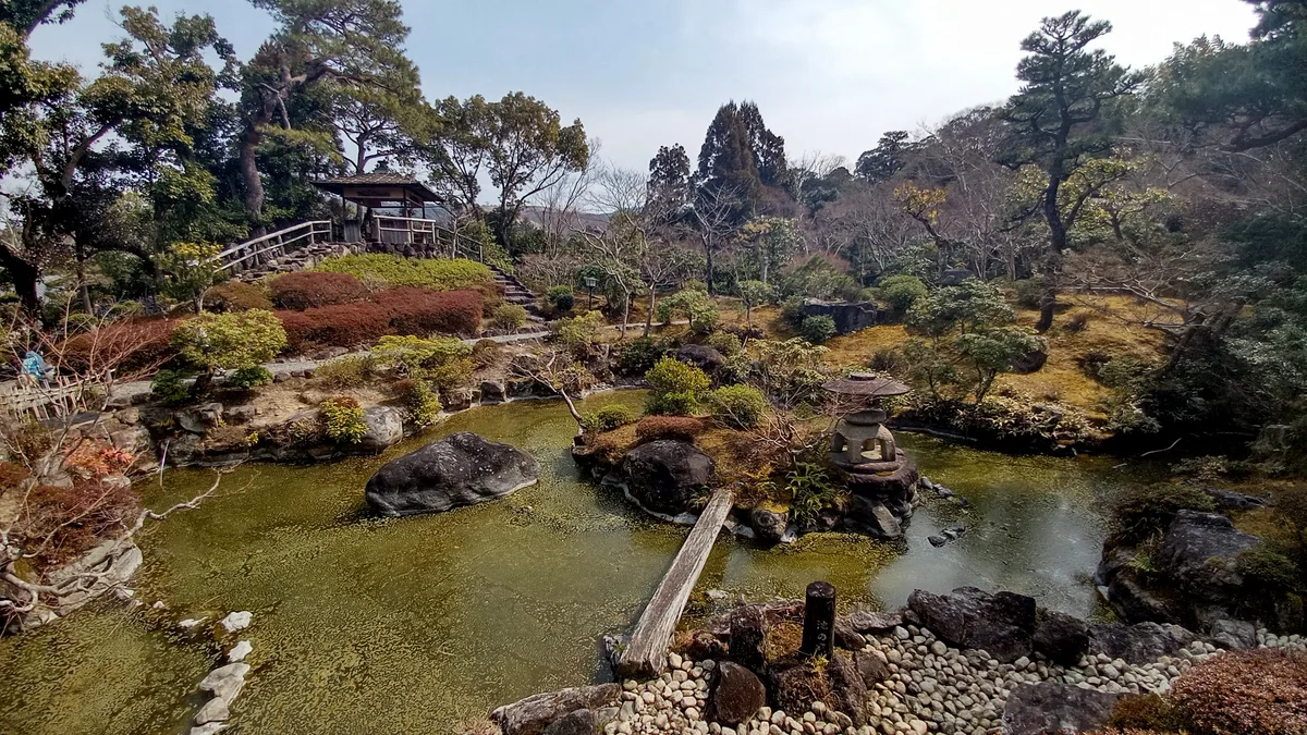 Yoshikien Garden in Nara, Japan