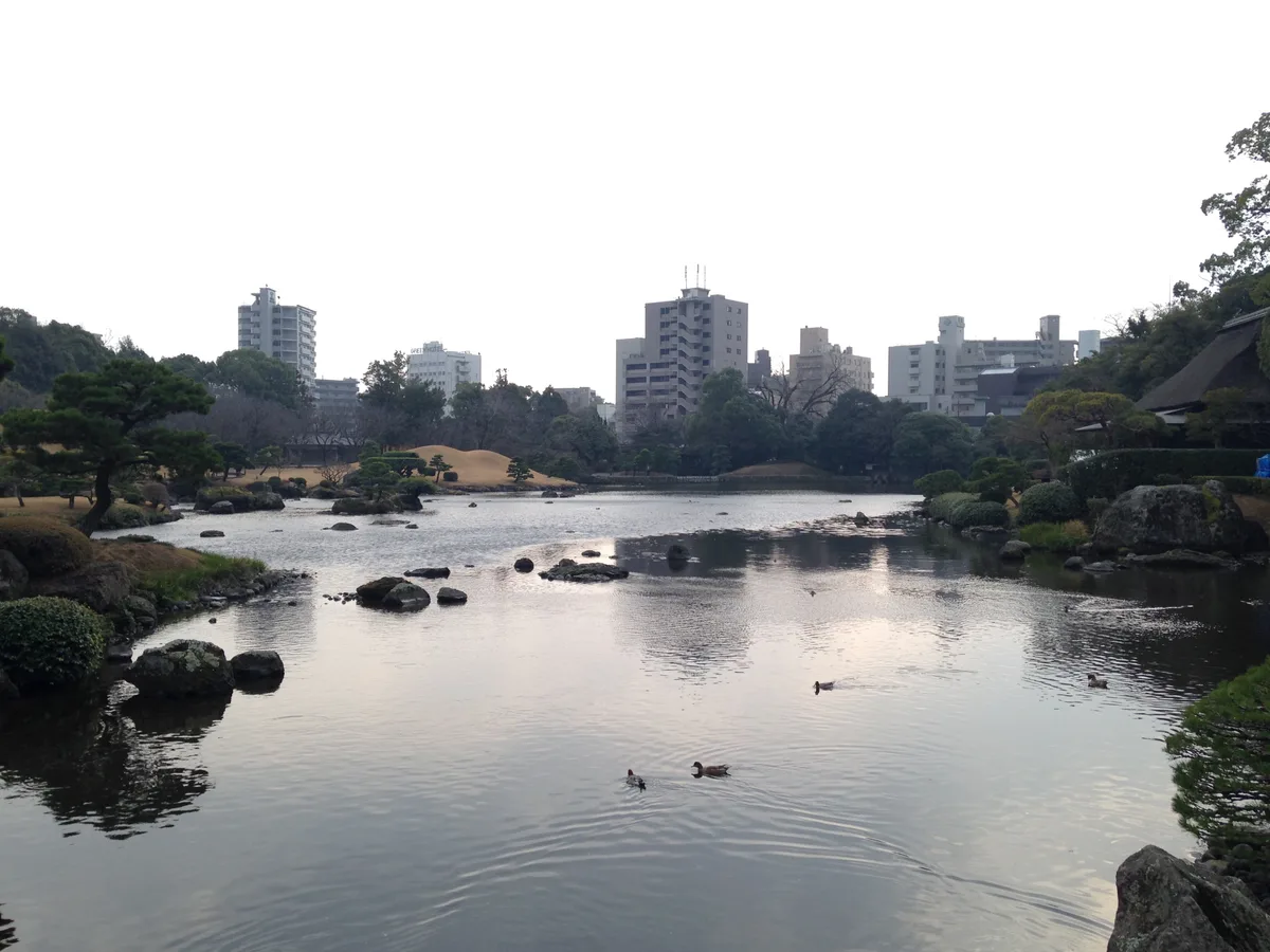 Suizenji Jojuen Garden in Kumamoto, Japan