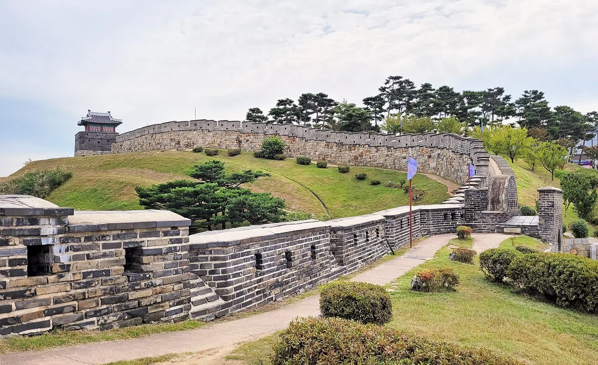Suwon Hwaseong Fortress in Suwon, South Korea