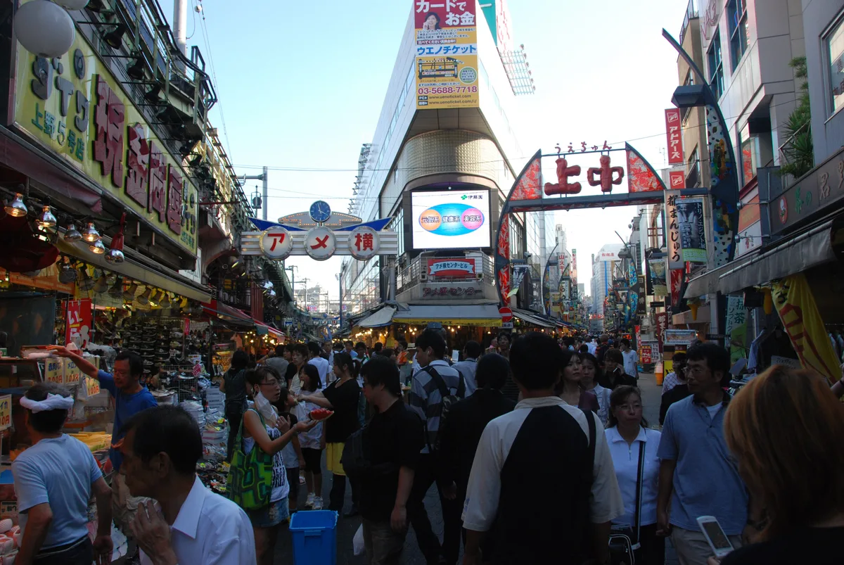 Ameyoko market in Tokyo, Japan