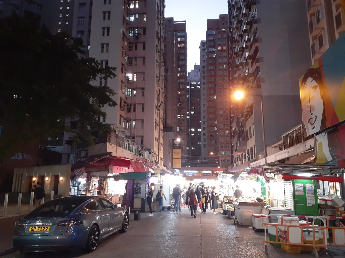 Mong Kok Night Market in Mong Kok, Hong Kong
