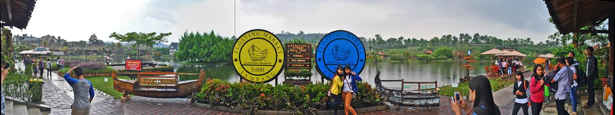 Floating Market Lembang in Bandung, Indonesia