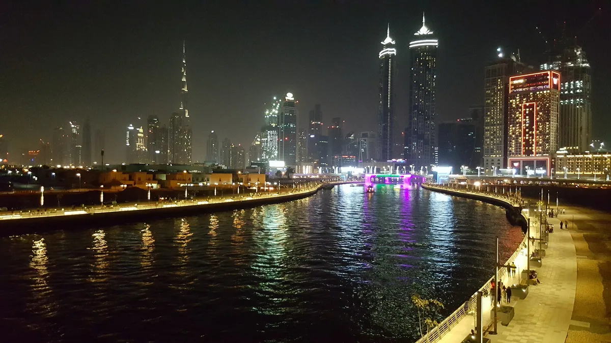 Dubai Water Canal in Jumeirah, United Arab Emirates