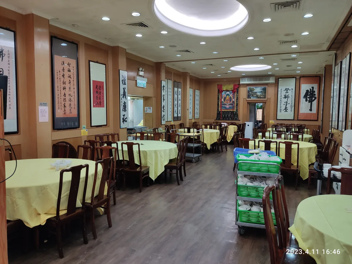 Po Lin Monastery Restaurant in Lantau Island, Hong Kong