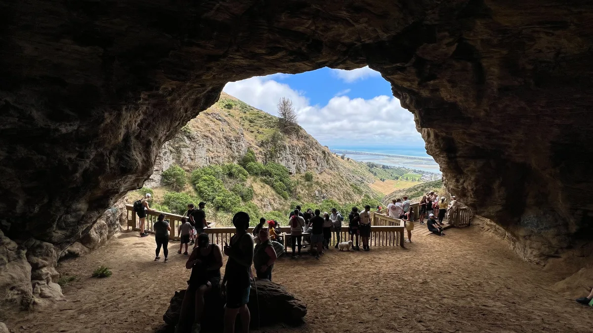 Barnett Park Cave in Christchurch, New Zealand
