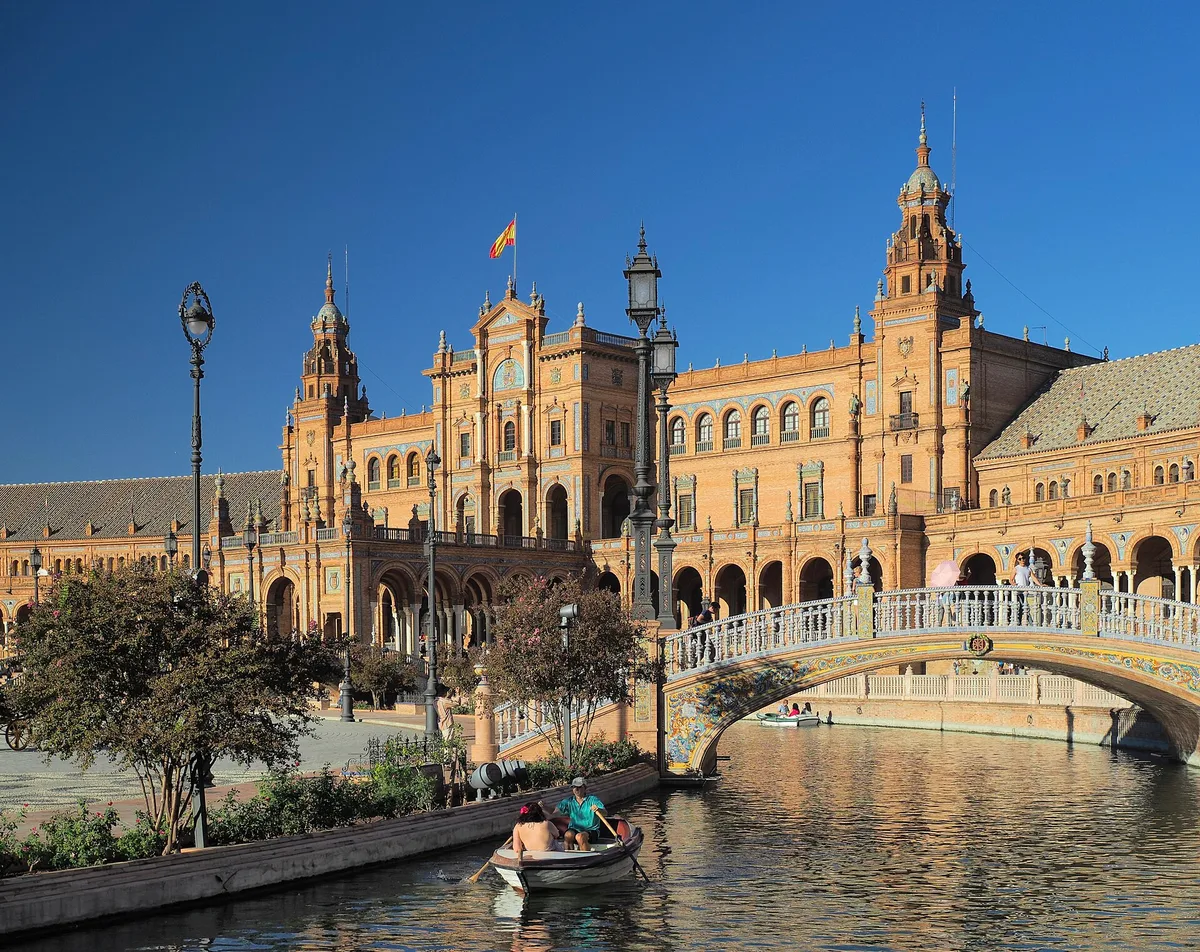 Plaza de España in Seville, Spain