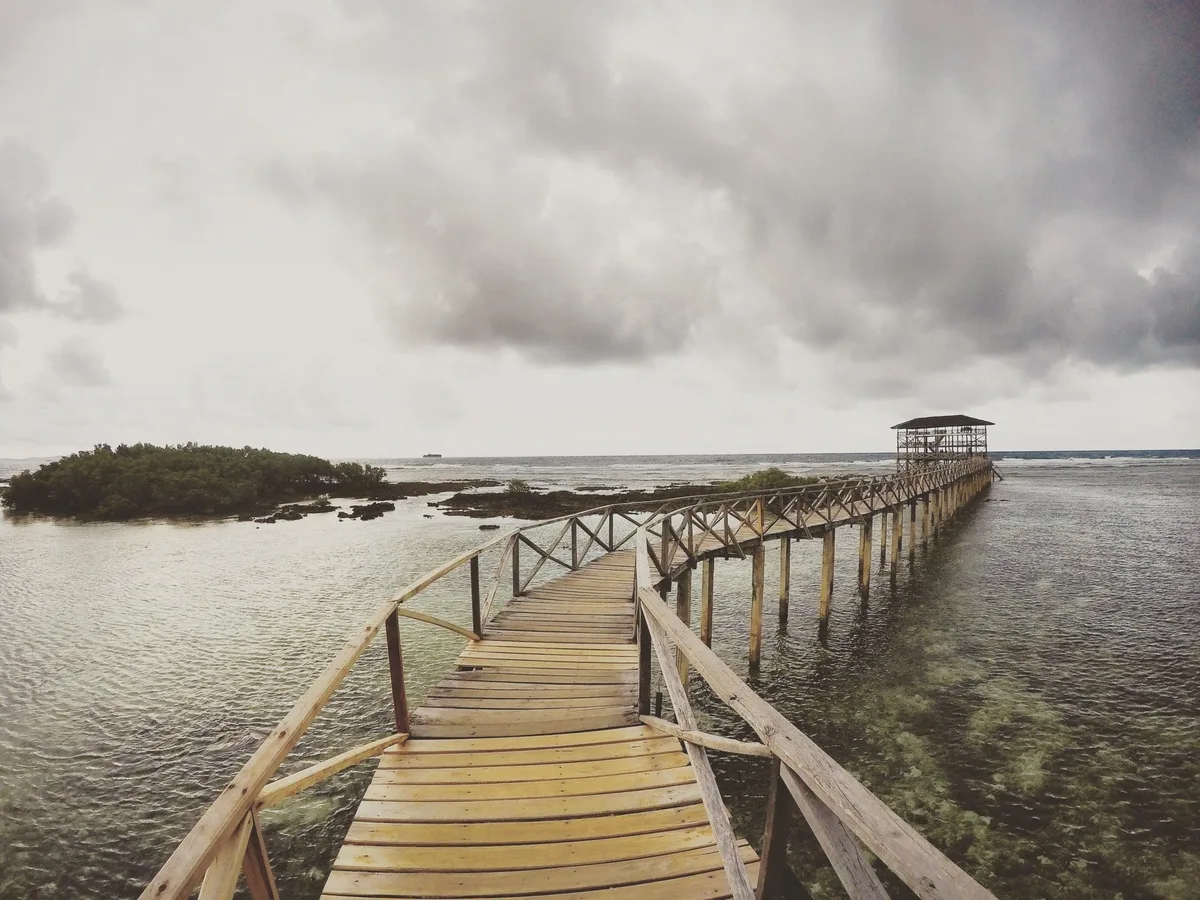 Cloud 9 Surfing Area in Siargao, Philippines