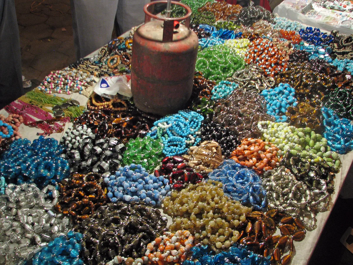 Janpath Market in New Delhi, India