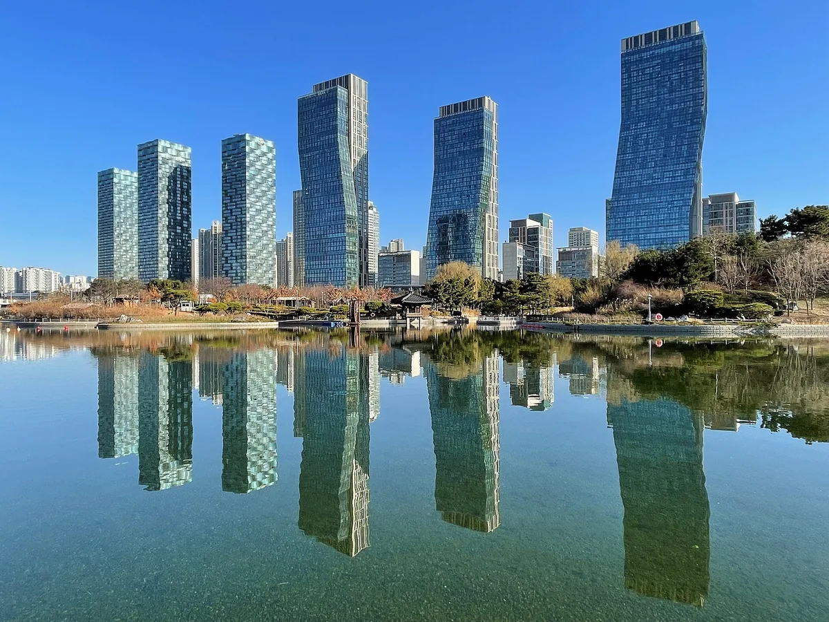 Songdo Central Park in Incheon, South Korea