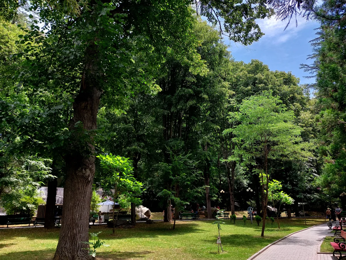 Borjomi Central Park in Borjomi, Georgia