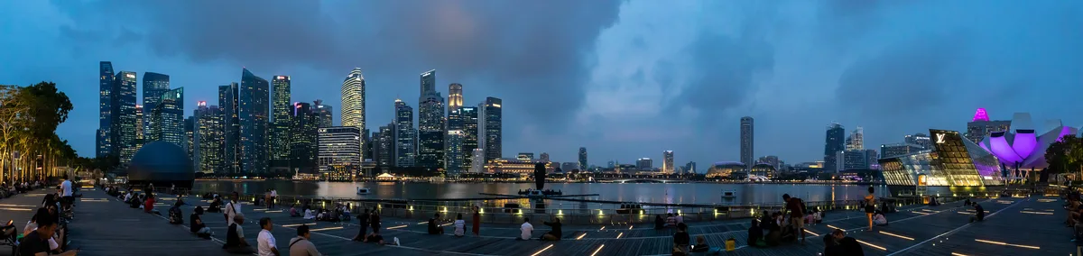 Singapore Skyline View in Marina Bay, Singapore