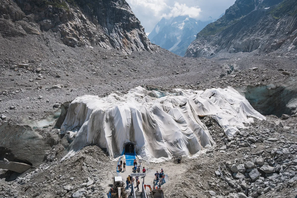 Grotte de Glace in Chamonix, France