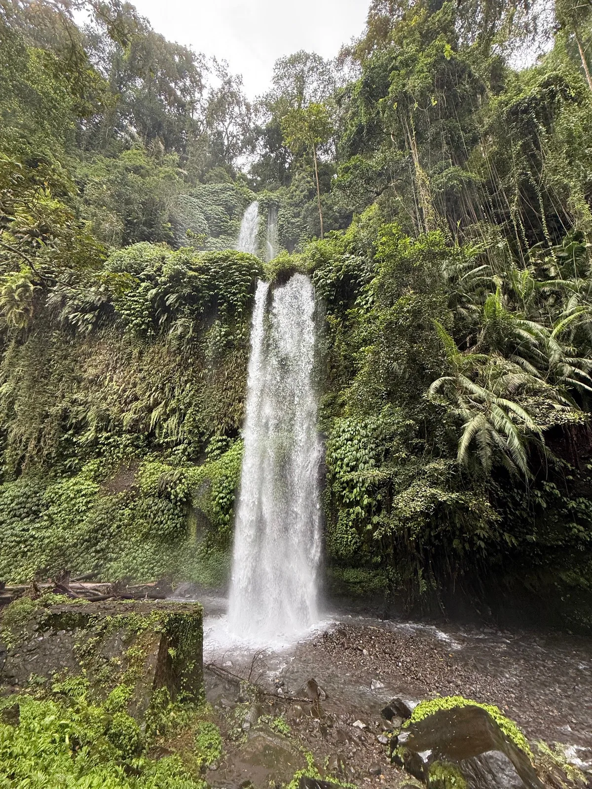 Sendang Gile Waterfall in Lombok, Indonesia