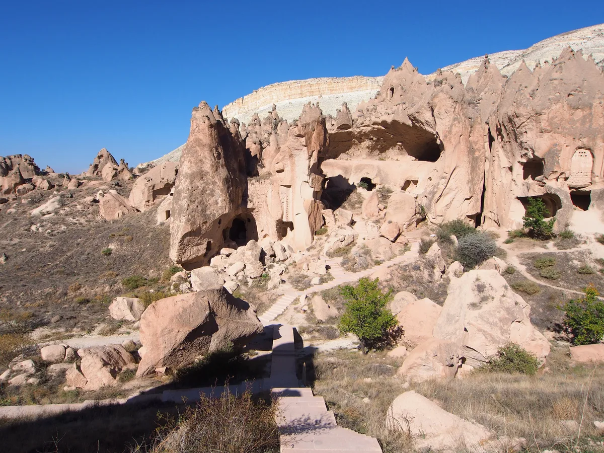 Zelve Open Air Museum in Cappadocia, Turkey